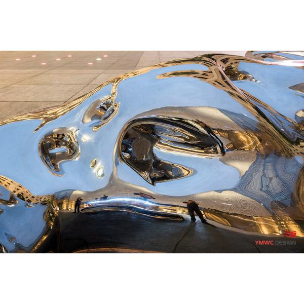 Outdoor Stainless Steel Landscape Sculptures for Customer Size Metal Art Installations