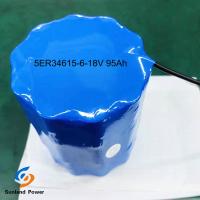 LiSOCl2 バッテリー プライマリ バッテリー ER34615 5S6P 18V 95Ah 環境温度は -55°C~85°C