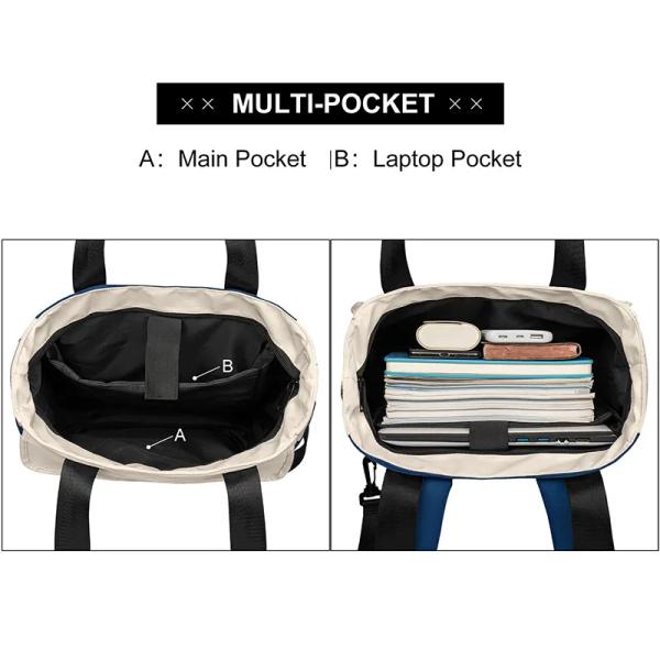 Waterproof Laptop Rolltop Backpack For College Women Computer Travel