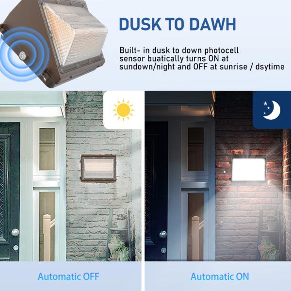 Lâmpadas de parede LED tradicionais para exterior à prova d'água IP65 16800Lm