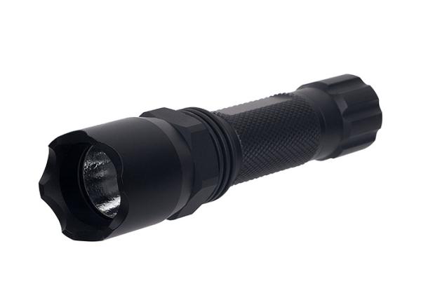 ANS LED Torch Tactical Flashlight 400 Lumens White Aircraft - Grade Aluminum Tube Anodized Black