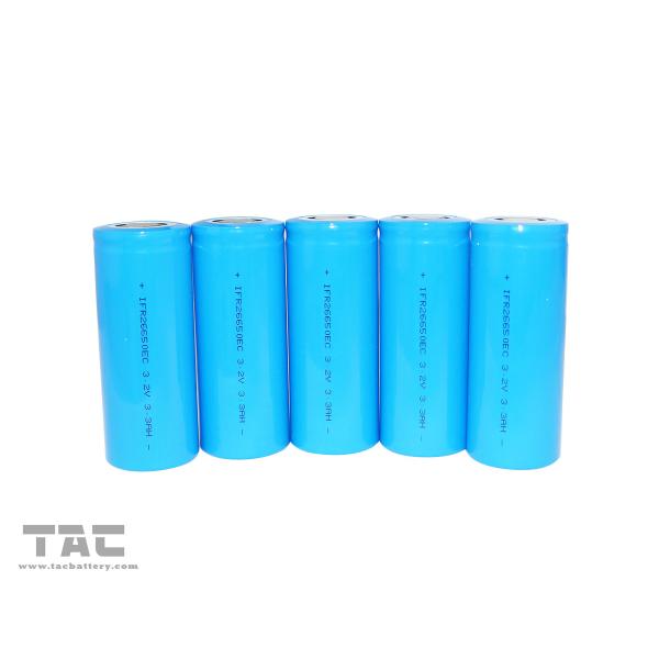 High Rate Discharge 26650 3.2v Lifepo4 Battery 3300mAh For Power Supply