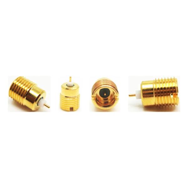 Kovar Male Bulkhead Smooth Bore Connector SMP Plug