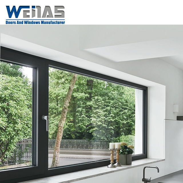 Soundproof Commercial Aluminum Casement Windows Stainless Steel Anti Mosquito Screen Heat Insulation