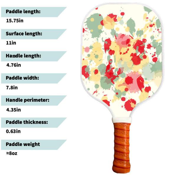 Glass Fiber Pickleball Paddle with PP Honeycomb Core and Non-Slip Frosted Surface