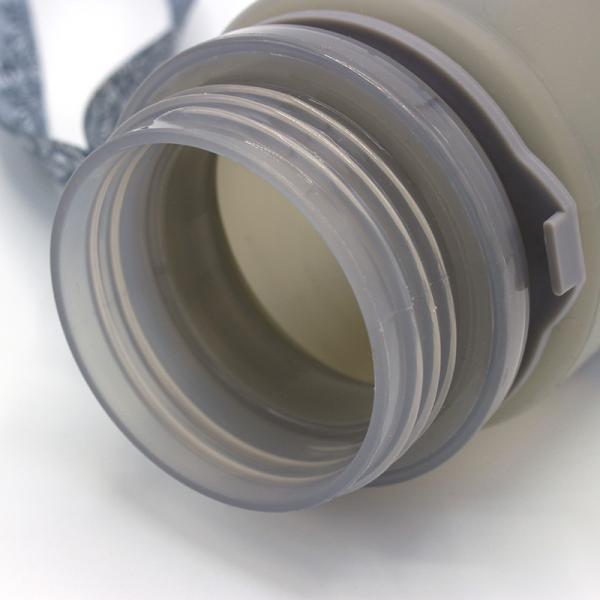 650ML Fitness Collapsible Silicone Water Bottle , BPA Free Roll Up