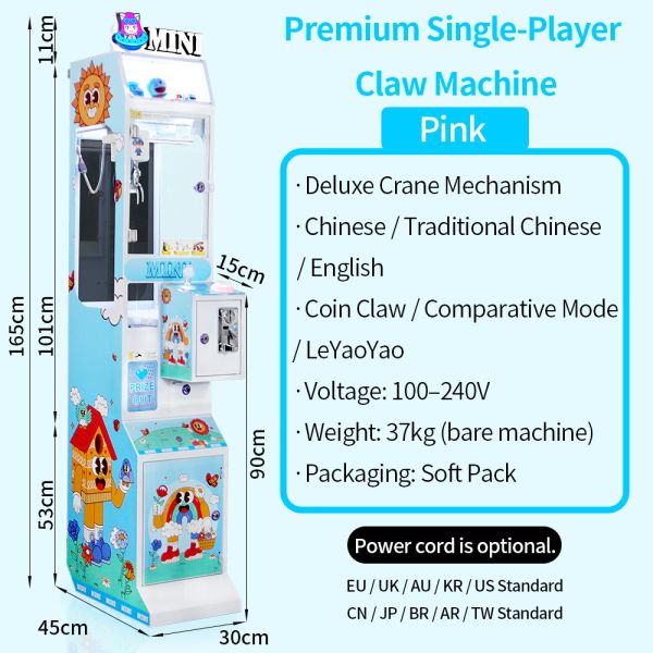 Hot Selling Indoor Mini Claw Machine Coin Operated Arcade Game For Children