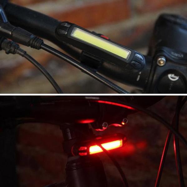 USB Rechargeable Bicycle Tail Comet LED Lamp for ABS PC Mounting Placement Seatpost