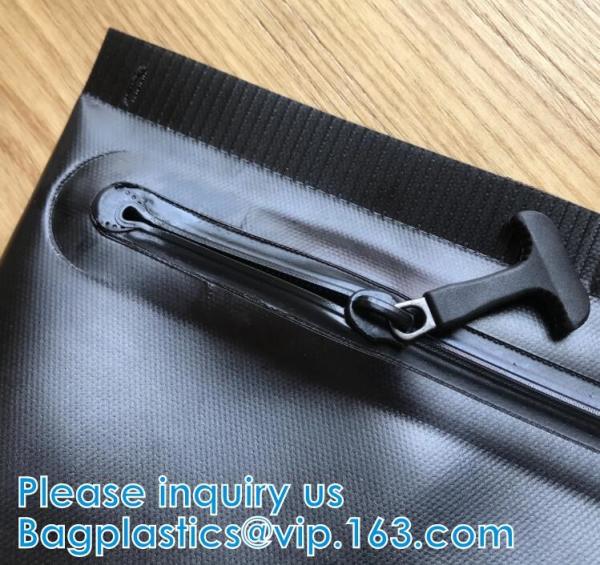 ZIPPER TPU Waterproof Bags Smell Proof Cosmetic Bag Dry Bag Pouch With Airtight Zipper Protection For Water Sports