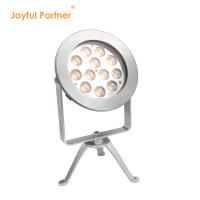 IP68 luz LED de exterior de acero inoxidable DMX512 RGBW 12w para uso submarino soporte controlador DMX