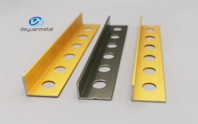 Electrophoresis L Shaped Aluminium Extrusion With Holes 10-25mm Height