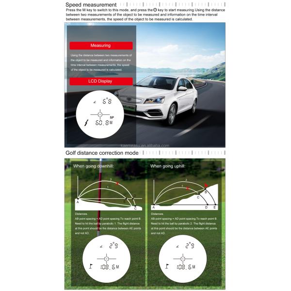 Digital Portable Golf Hunting Laser Rangefinder Mini Sport Laser Measure Distance Meter OEM