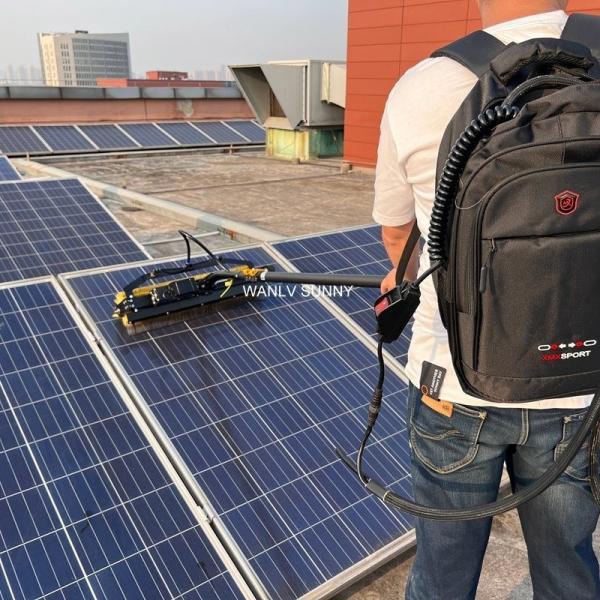 Electricity and Battery Compatible Solar Panels Cleaning Brush with Trade Term Fob