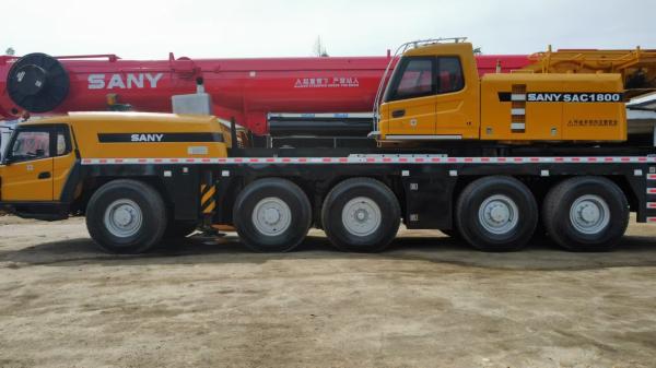 China SANY SAC180T 180 Ton Crane 2 Mercedes Benz Engine Main Arm 62m Secondary Arm 43m