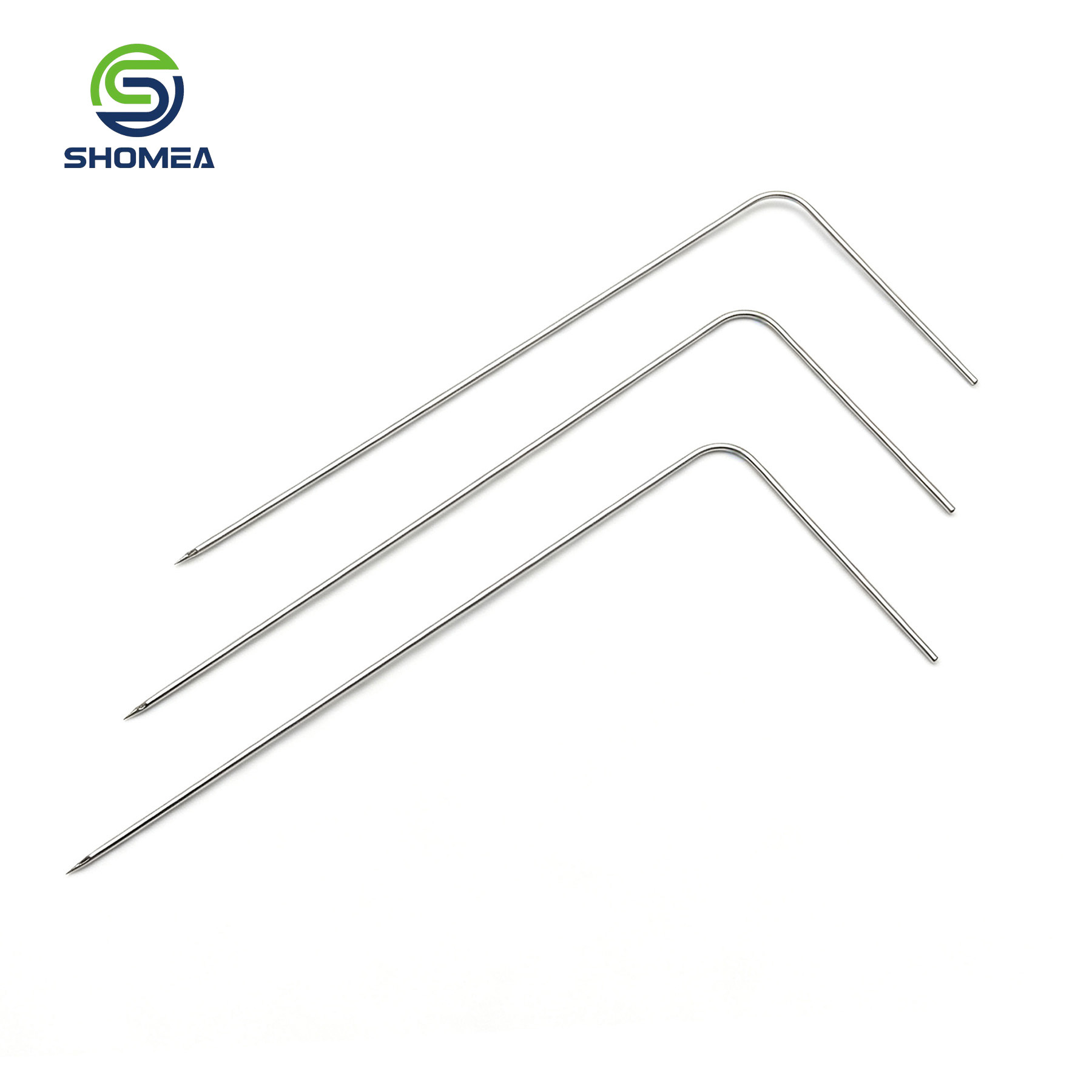 Customized Bent Tip Needle with 90 Degree Bend and Sharp Point
