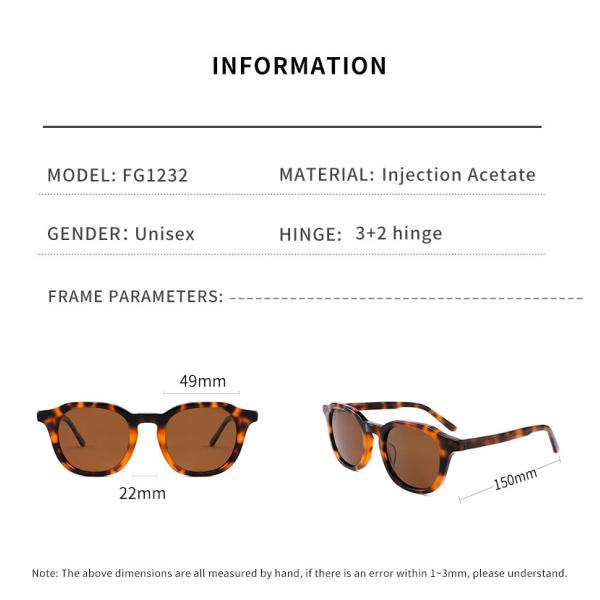 Винтажной круглой OEM предохранения от солнечных очков UV400 ацетата произведенный рукой