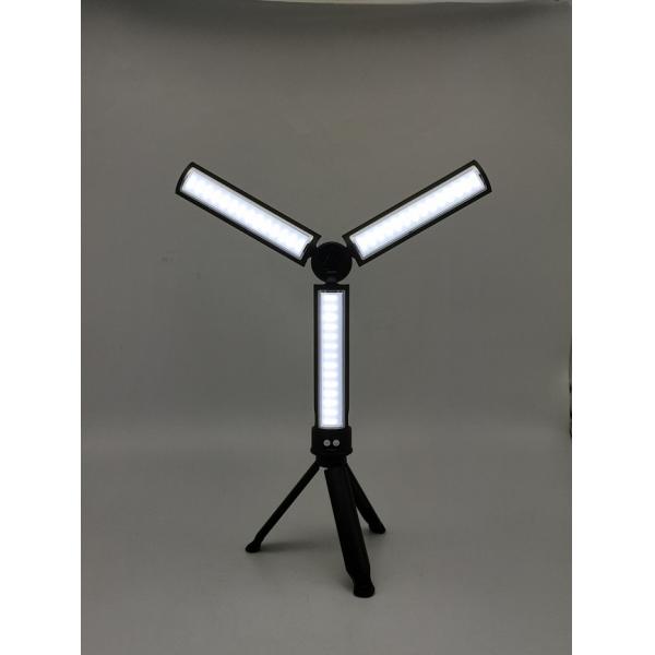 Перезаряжаемые располагаясь лагерем фонарик панелей фонарика 3 с ABS треноги φ4.0x H18.6cm + PS +PC