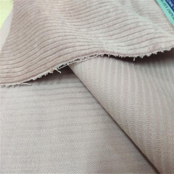 Light Pink Soft Corduroy Clothing Environmentally Friendly Dyes 56/58”Width