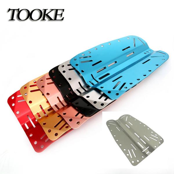Multi Color Scuba Diving Accessories Aluminum Scuba Diving Backplate