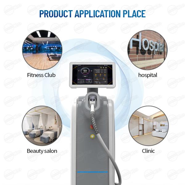 Touchscreen Modern Diode Laser Hair Removal Machine 1200w