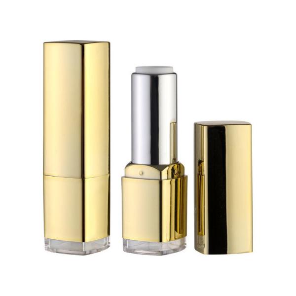 JL-LS111 3ml Gold Lipstick Tube Makeup Packaging Empty Refillable Lip Gloss Tube