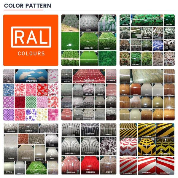 Рал цвет PPGI стальной катушки PE SMP PVDF Металлический цвет покрытых катушек