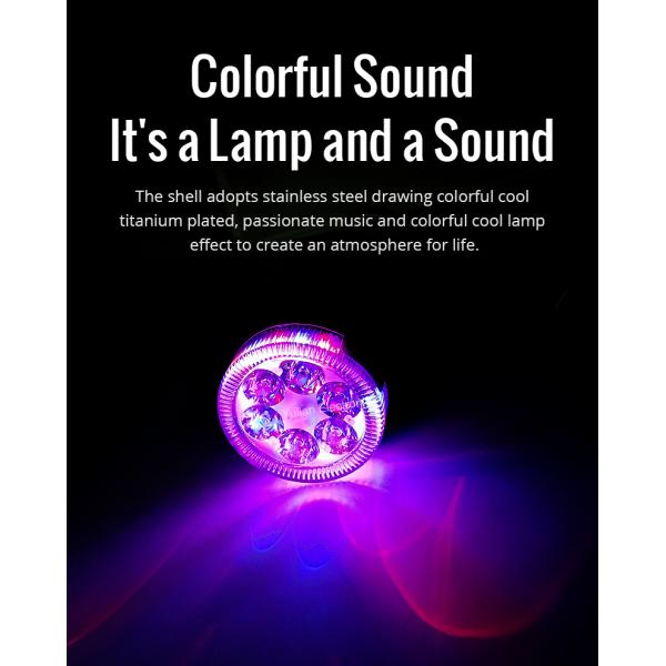 Aluminum 320G 3 Inch Motorcycle Audio Speakers With Led Lighting OEM