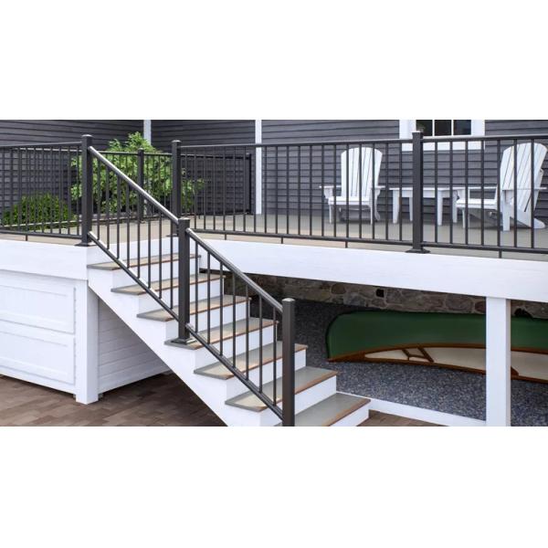 Подгонянный поручень лестницы дизайнов алюминиевых стеклянных перил балкона на открытом воздухе