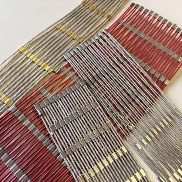 Filet de câble en acier inoxydable flexible pour système de protection contre les chutes