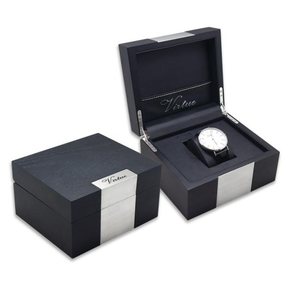 chronograph Matte Black Wrist Watch ROHS Approved 5atm Waterproof