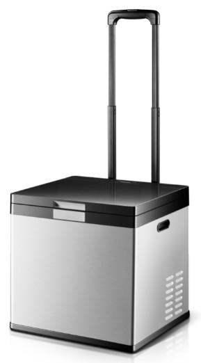 28L Car Mini Camping Fridge ZM-28D With Steel And Tempered Glass Material