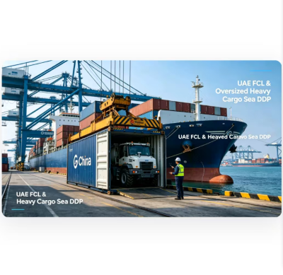 UAE FCL / Oversized Heavy Cargo Sea DDP Shipping Truck Last Mile Delivery