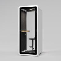 Portable Acoustic Meeting Pods White With Aluminum Frame Material