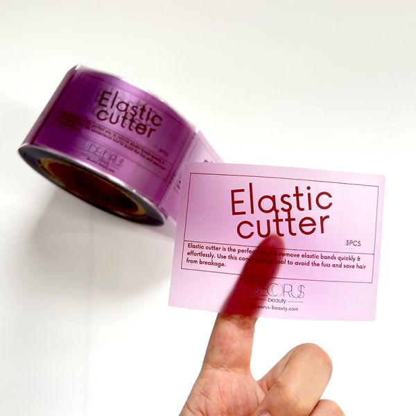 Custom Printed Logo Waterproof Adhesion Vinyl Sticker Clear Label Transparent Water Bottle Labels Roll