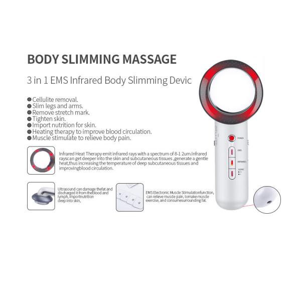 3 in1 Ultrasound Cavitation EMS Body Slimming Massager Weight Loss Anti Cellulite Fat Burner For Home Use