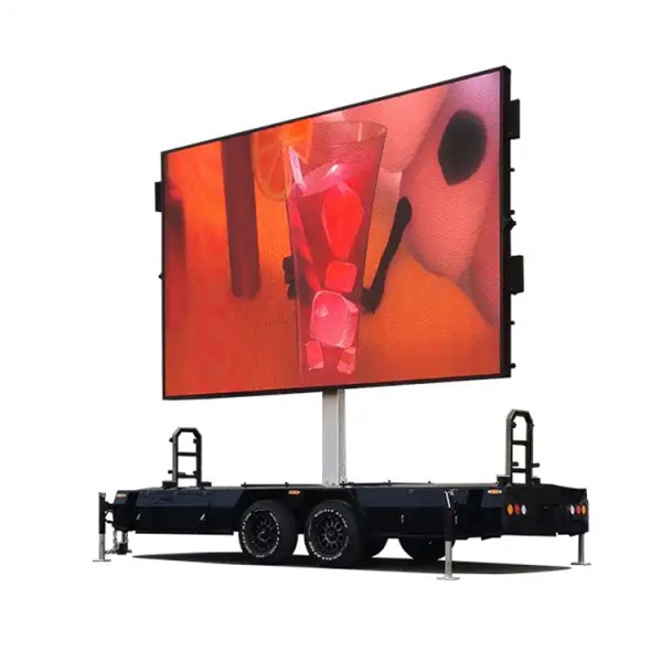 IP65 Weatherproof Mobile Trailer LED Display 4500Nits-10000Nits 160° Wide Viewing Angle
