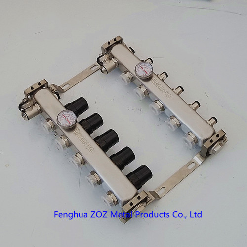 Stainless Steel Hydronic Pex Radiant Heating Manifolds