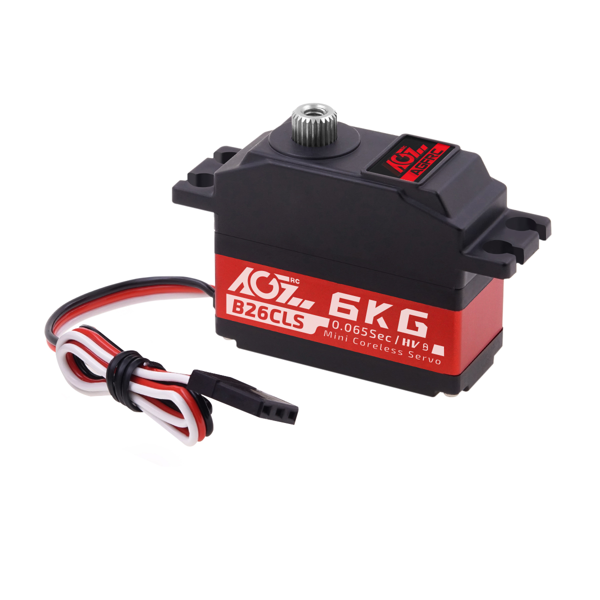 Hot Sales AGFRC B26CLM 0.065s Fast Speed 6KG 6.0V Metal Gear Coreless Digital Programmable Mini Servo RC Car Helicopter Robot
