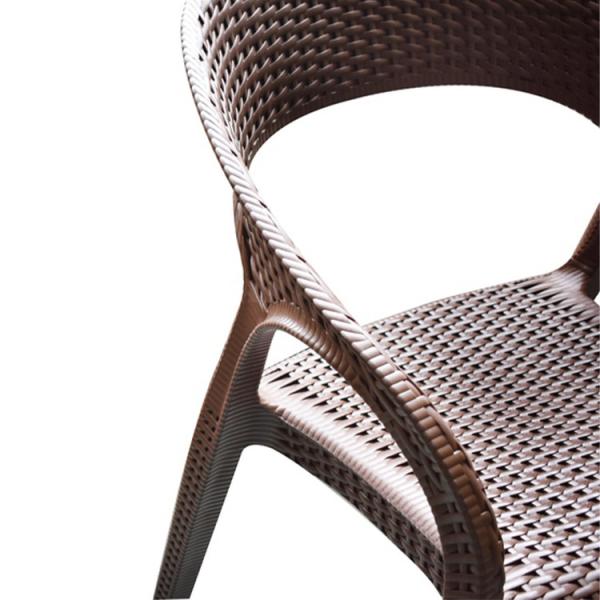 Modern Patio Plastic Wedding Rattan Wicker Chairs 58*55*87 cm