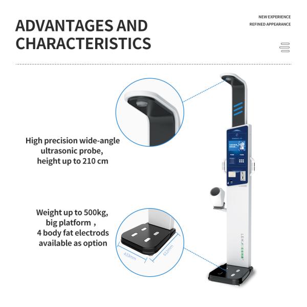 Ultrasonic Electronic Scale for Medical Equipment Overall Size 33*55*235cm G.W 43kg