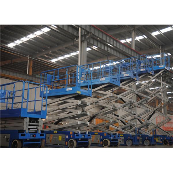 Safe Ground Clearance Auto Scissor Lift , Rough Terrain Man Lift GTJN Series