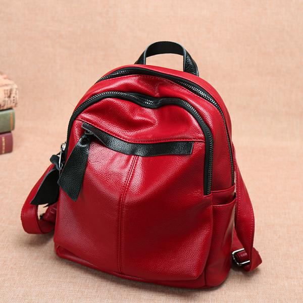 The New 2017 PU Backpack Female Fashion Bag Backpack Restoring Ancient Ways