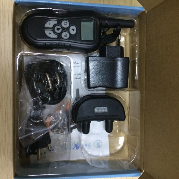 Воротник тренировки собаки удара вибрации электрических продуктов тренировки любимца регулируемый с удаленным 340g