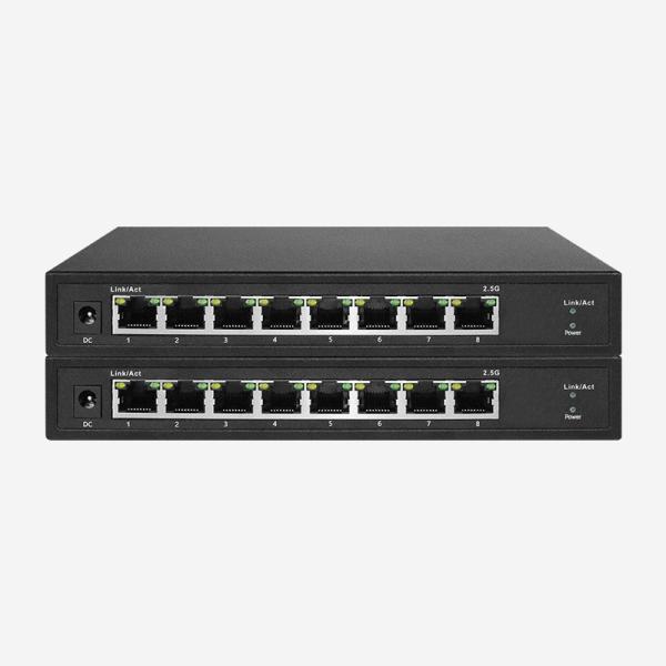 8 MAC de comutação IEEE 802.3az da capacidade 4K do interruptor 40Gbps dos ethernet do ponto de entrada 2.5Gbps