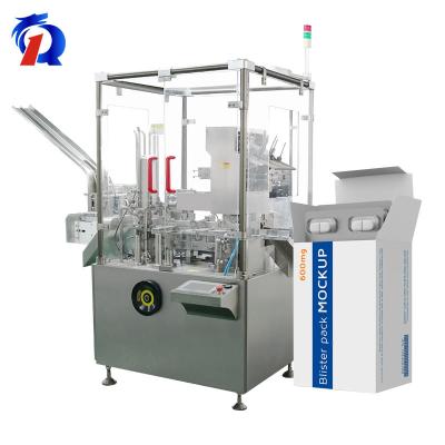 125 caixa/mín. Máquina de encaixotamento automática para cápsulas de comprimidos e bolhas