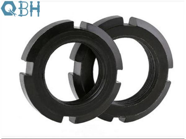 DIN 1804 Slotted Round Nuts Carbon Steel Black ZP HDG DACROMET