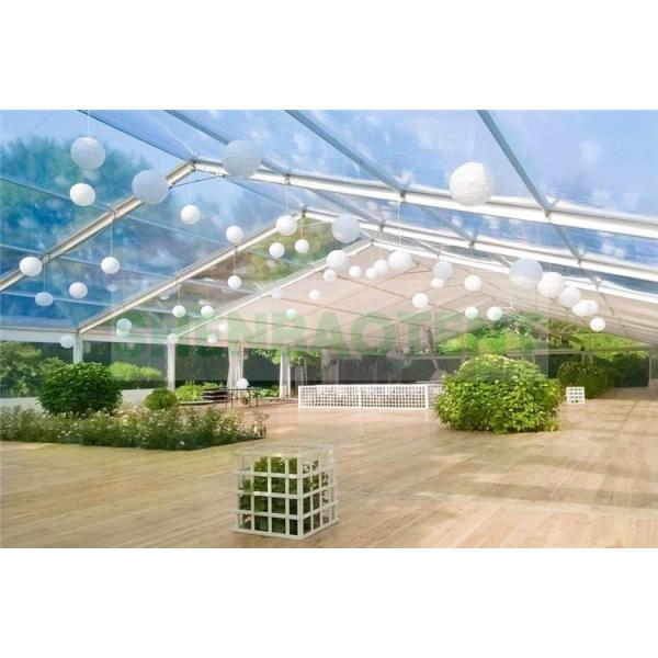 Stable Event Outdoor Event Tent White Transparent Cover Anti - Rust Surface