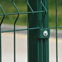Enlace de patio de rodadura de la parte superior de la malla soldada cercas de PVC recubierto de Forti V plegado anti escalada