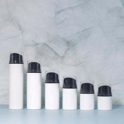 30ml 50ml 100ml 200ml Plastic Airless Pump Bottle White Cosmetic Lotion Packaging Bottle