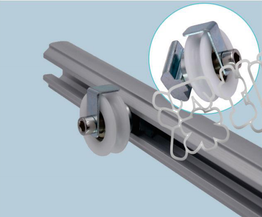 Die Casting Aluminum Alloy Connector Female AL-64 Work With C Type Aluminum Pipe